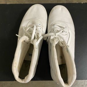 White high top Vans